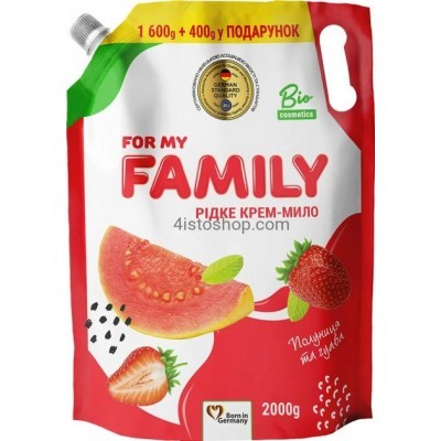 Жидкое мыло Family Клубника и гуава 2000мл