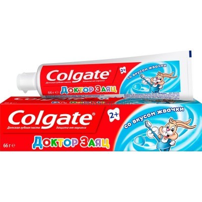 Дитяча зубна паста Colgate Лікар Заєць зі смаком жувальної гумки 50 мл