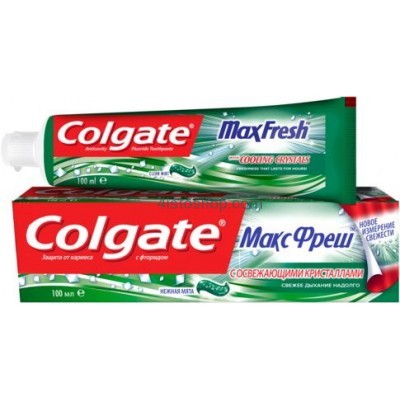 Зубная паста Colgate Max Fresh Нежная мята 100мл