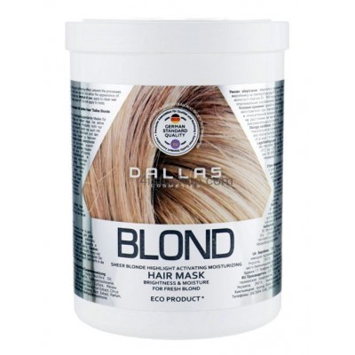 Зволожуюча маска для світлого волосся Dallas Cosmetics Blonde 1000 мл