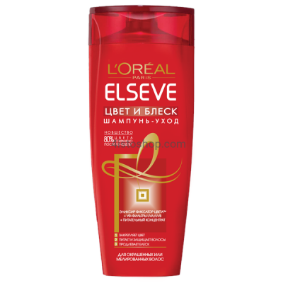 Шампунь L’Oreal Paris Elseve Цвет и Блеск для окрашенных или мелированных волос 250мл 