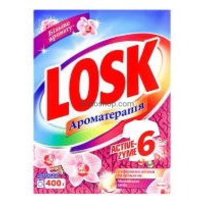 Стиральный порошок Losk автомат Ароматерапия Малайзийские цветы 400 г