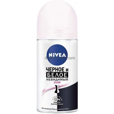 Дезодорант-антиперспірант кульковий Nivea Clear Невидимий захист 50мл