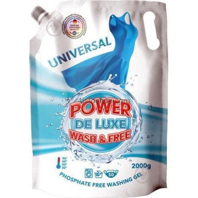 Гель Power Wash De Luxe універсальний 2000 мл