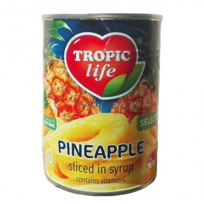 Ананас кольцами Tropic Life в сиропе 580 мл
