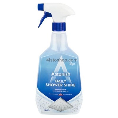 Антибактериальный спрей для чистки душевых кабин Astonish Daily Shower Cleaner 750мл