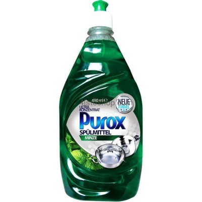Жидкость для мытья посуды Purox Minze концентрат Мята 650 мл