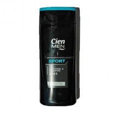 Cien Sport 2в1 гель для душа и шампунь 300 мл 