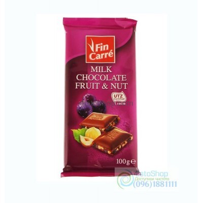 Молочный шоколад Fin Carre fruit nut 100 г