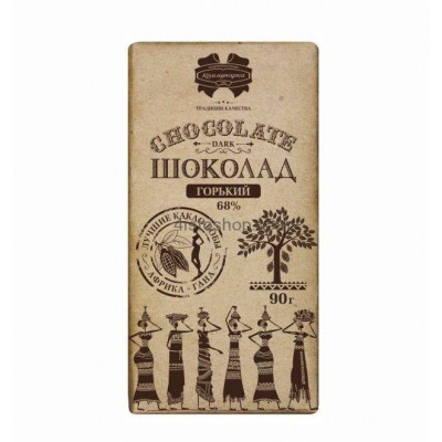 Горький шоколад 68% Chocolate Коммунарка 90г
