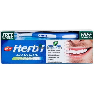 Зубная паста Dabur Herbl Smokers Natural Toothpaste для курящих 150мл