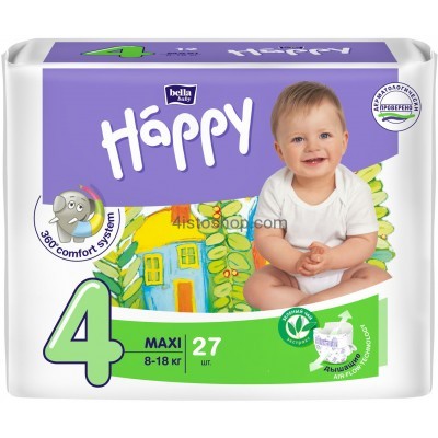 купить подгузники Bella Happy 4 27шт