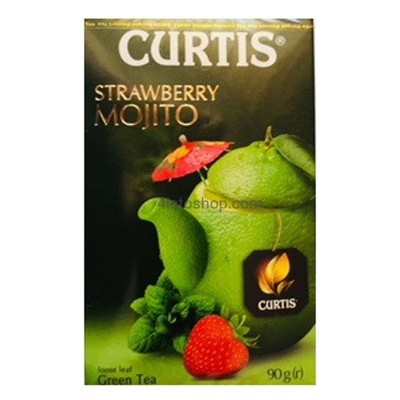 Чай зеленый Curtis Клубничный мохито листовой 90г