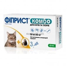 KRKA Фиприст Комбо для кошек и хорьков 1 пипетка