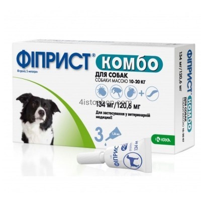 KRKA Фиприст Комбо для собак 10-20 кг 1 пипетка