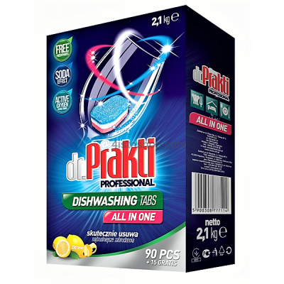 Таблетки для посудомоечных машин Dr.Prakti 105 шт