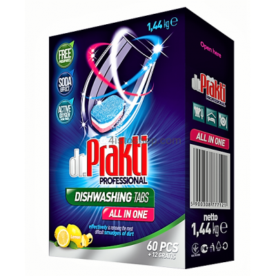 Dr.Prakti Professional Таблетки для посудомоечной машины 72 шт
