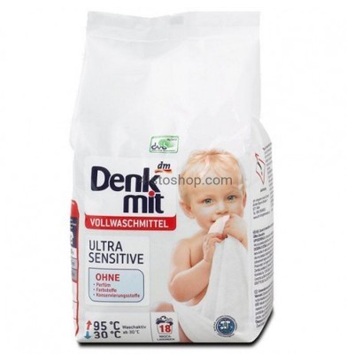 Пральний порошок для дитячих речей Denkmit Ultra Sensitive 1,215 кг