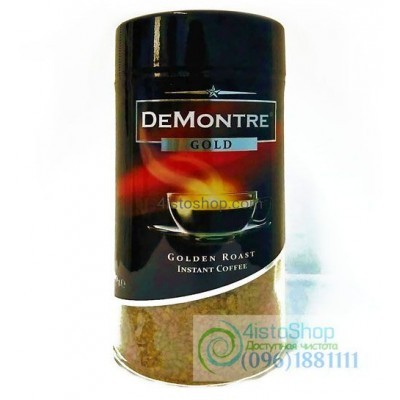 Кофе растворимый DeMontre Gold купаж арабики и робусты 200г