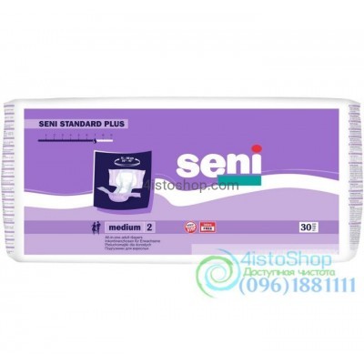 Подгузники Seni Standard Plus Medium 30 шт