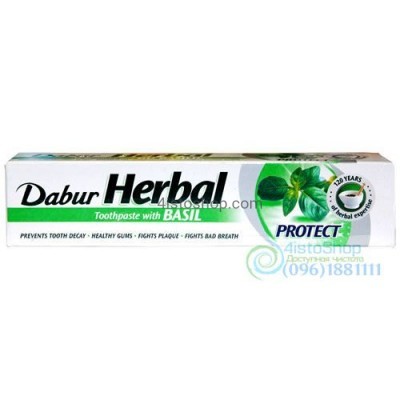 Зубная паста Dabur Herb'l Basil лечебно профилактическая 100 г