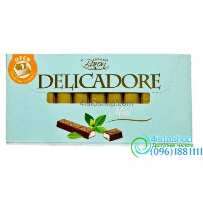 Шоколад молочный Delicadore Мята 200г