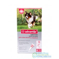 Bayer Advantix защита от блох и клещей для собак 10-25кг 1 пипетка
