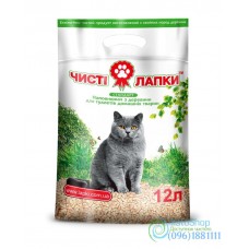 Наполнитель для кошачьего туалета Чистые лапки стандарт 3 кг 12л 