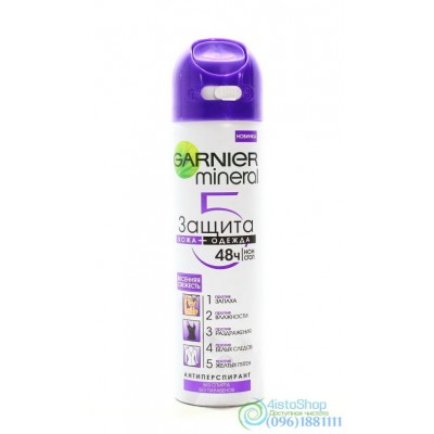 Антиперспирант Garnier Mineral Защита 5 Весенняя свежесть спрей 150мл