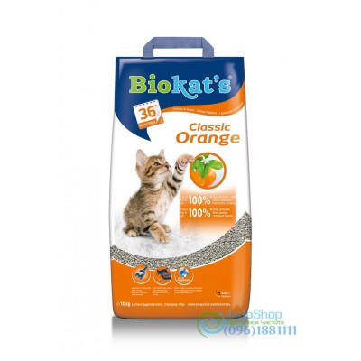 Наполнитель для кошачьего туалета Biokats Orange Gimpet 10кг