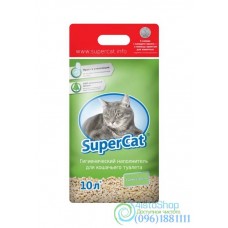 Наполнитель для кошачьего туалета SuperCat стандарт с ароматизатором 3 кг зелёный