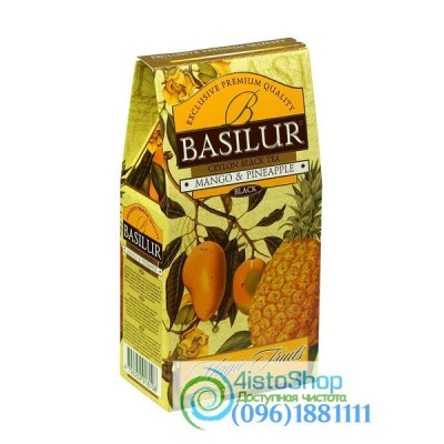Чай черный Basilur Волшебные фрукты Манго и ананас картон
